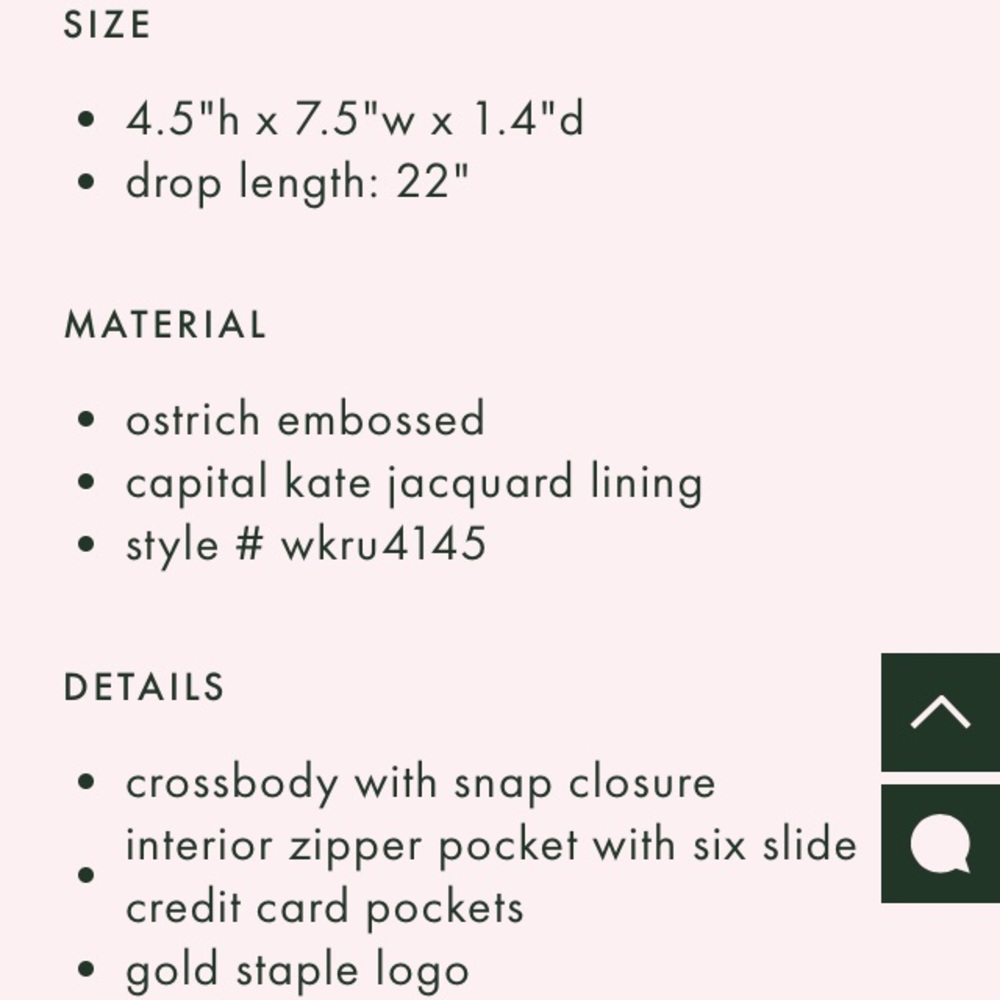 Kate Spade ♠️ NWT Blue Ostrich Crossbody Bag - Picture 6 of 7